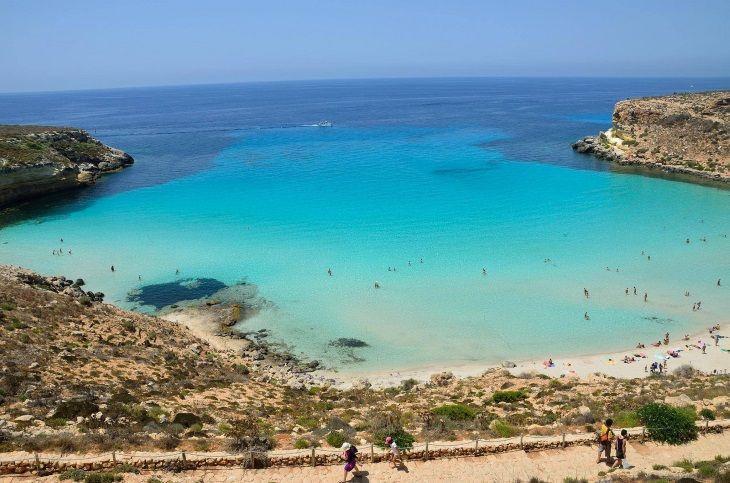 Rabbit Beach Ilha de Lampedusa Itália 1