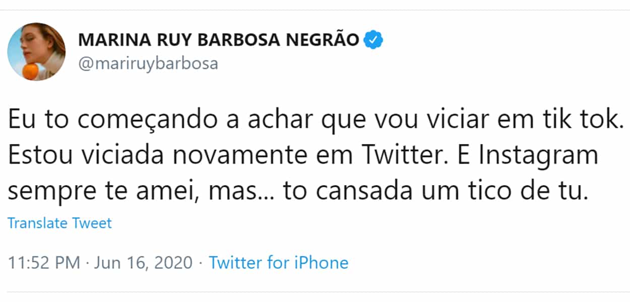 Twitter Marina Ruy Barbosa
