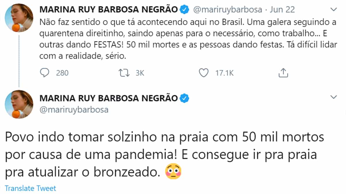 Twitter Marina Ruy Barbosa