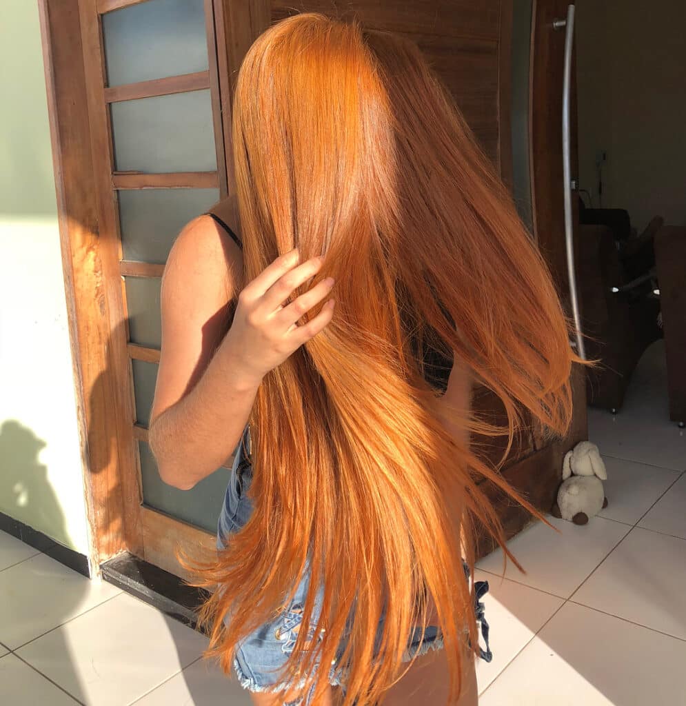 cabelo ruivo cobre avermelhado