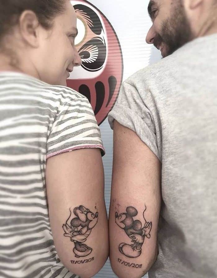 tatuagem Mickey e Minnie