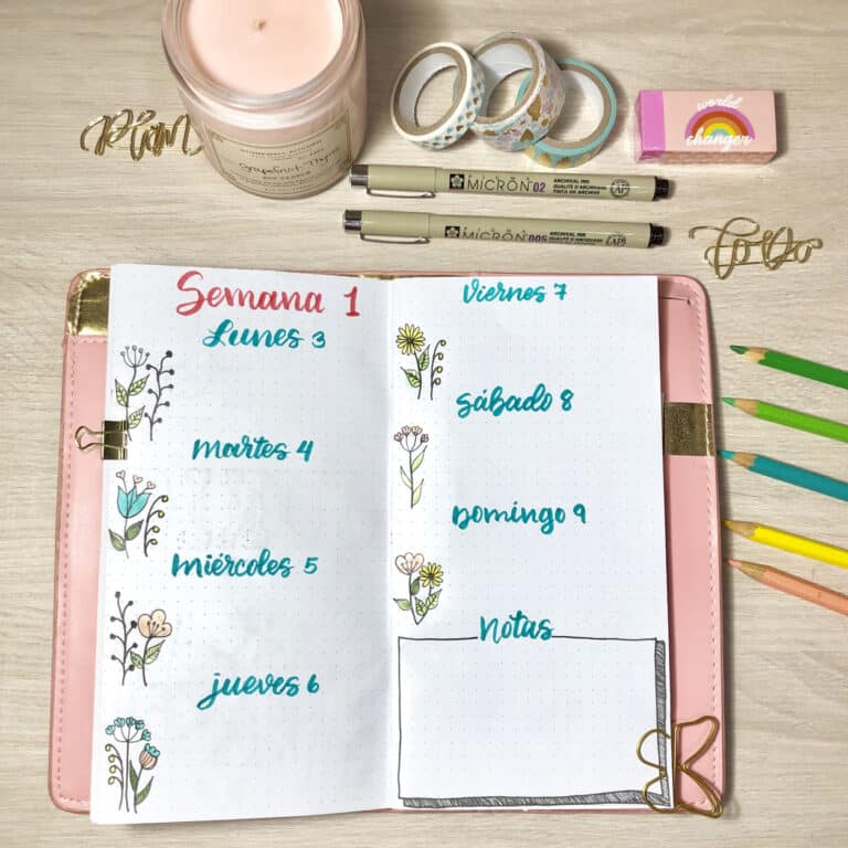 Bullet Journal aprenda como começar e inspire se com páginas fofas