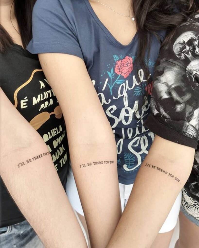 frases friends série tattoo