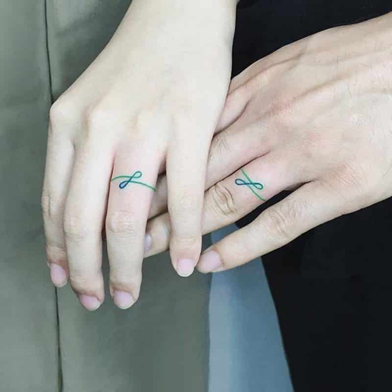 tatuagem casal anel