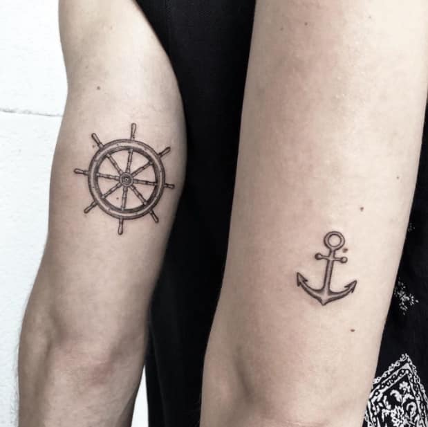 tatuagem casal marinheiros