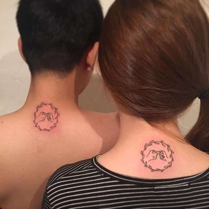 tatuagem de casal infinito