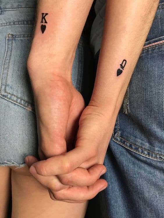 tatuagem de casal naipes