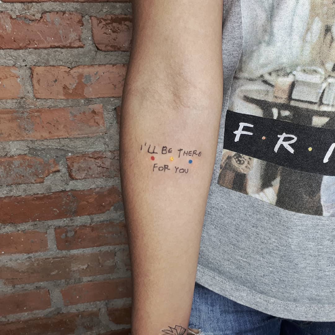 tatuagem friends série 13