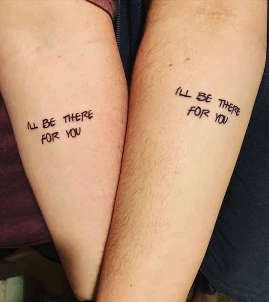 tatuagem série friends frases