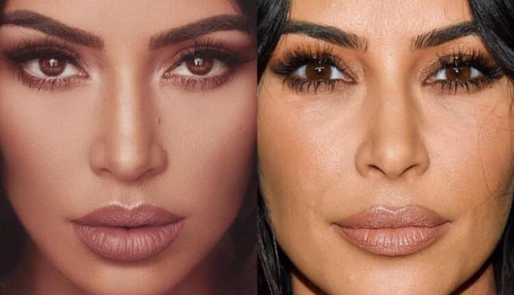 Famosas sem Photoshop: Kim Kardashian