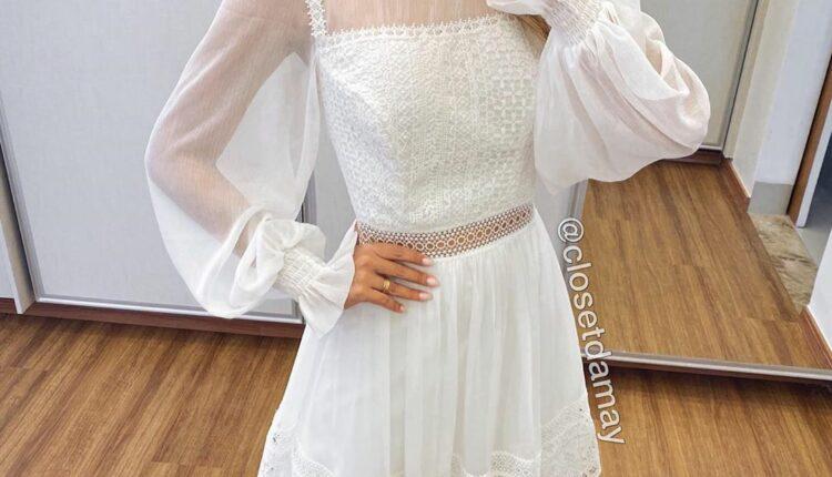 vestido para casamento civil curto