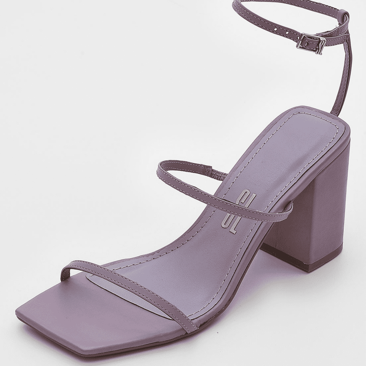 Sandália de bico quadrado