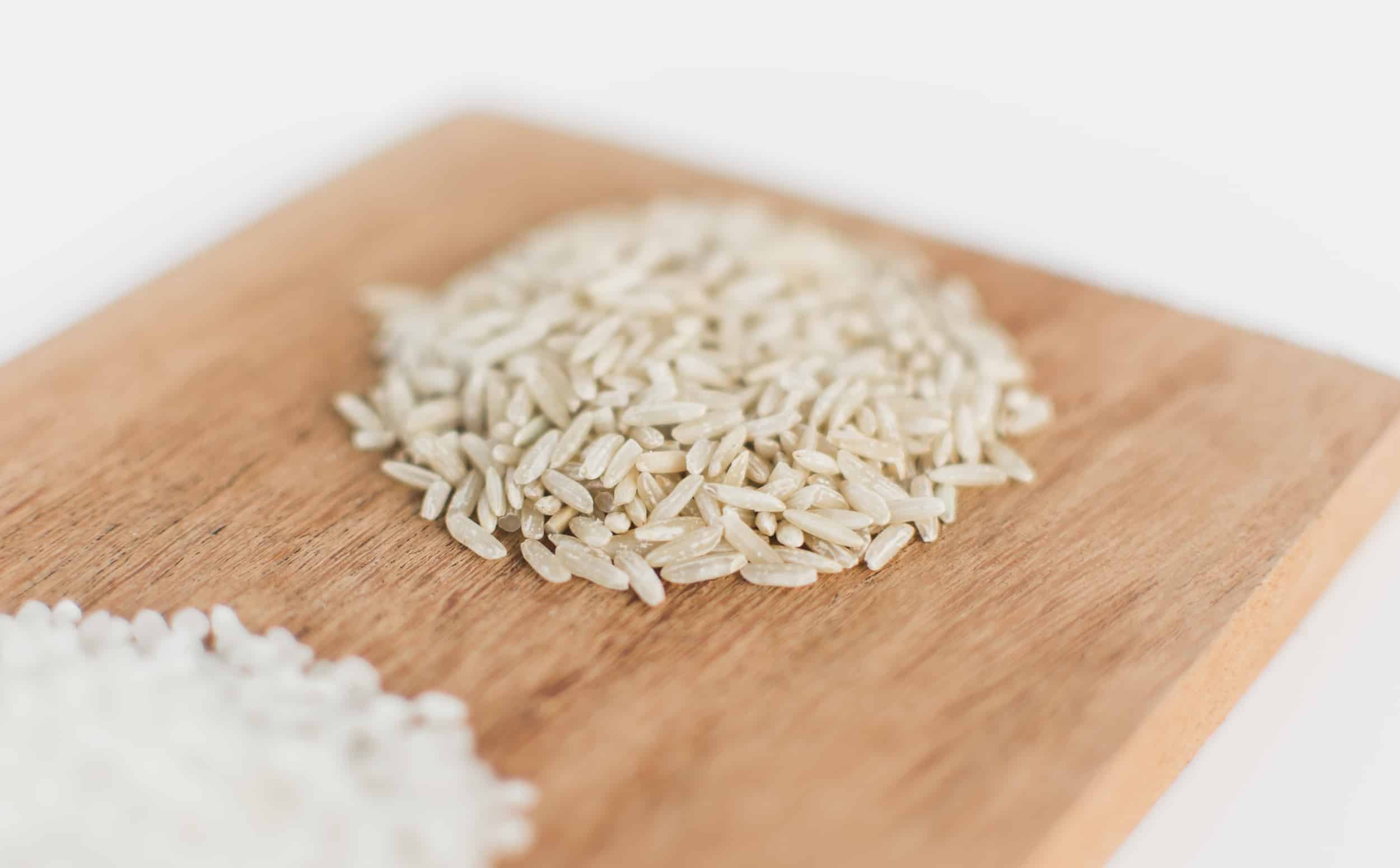 arroz integral rico em fibras