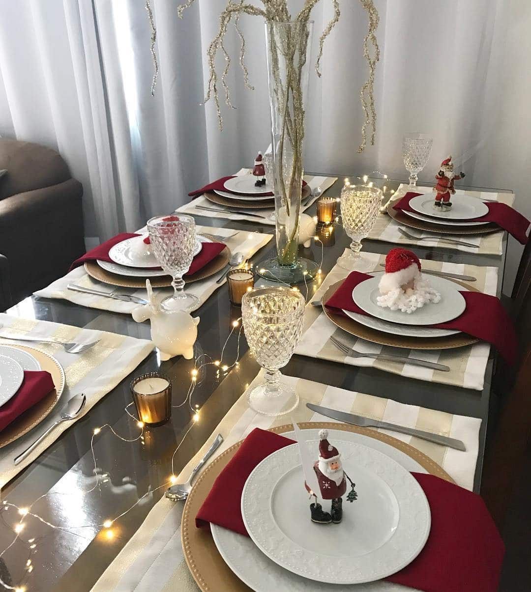 mesa de jantar para o natal 1