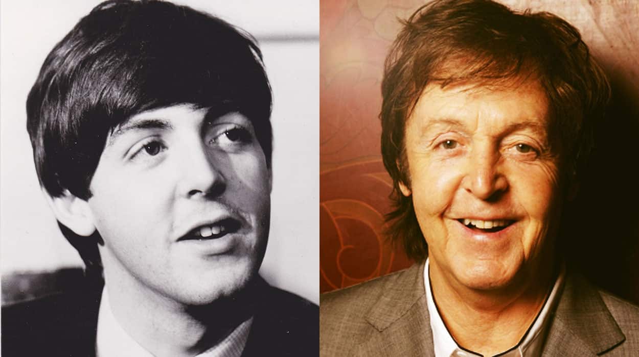 Paul McCartney antes e depois
