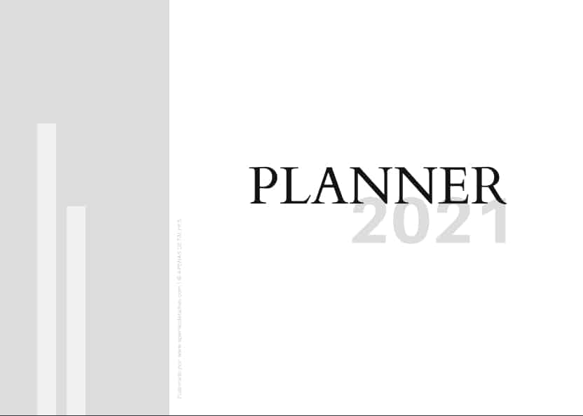 planner minimalista