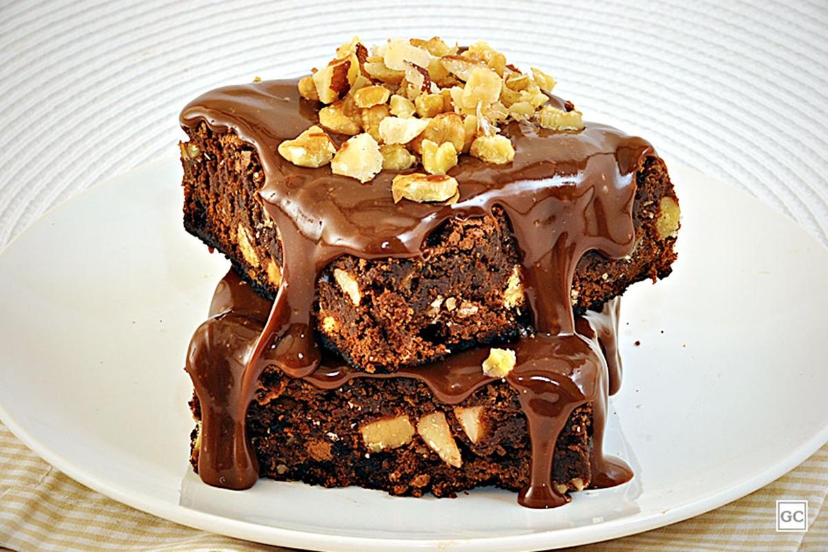 Brownie de chocolate com castanha-do-pará