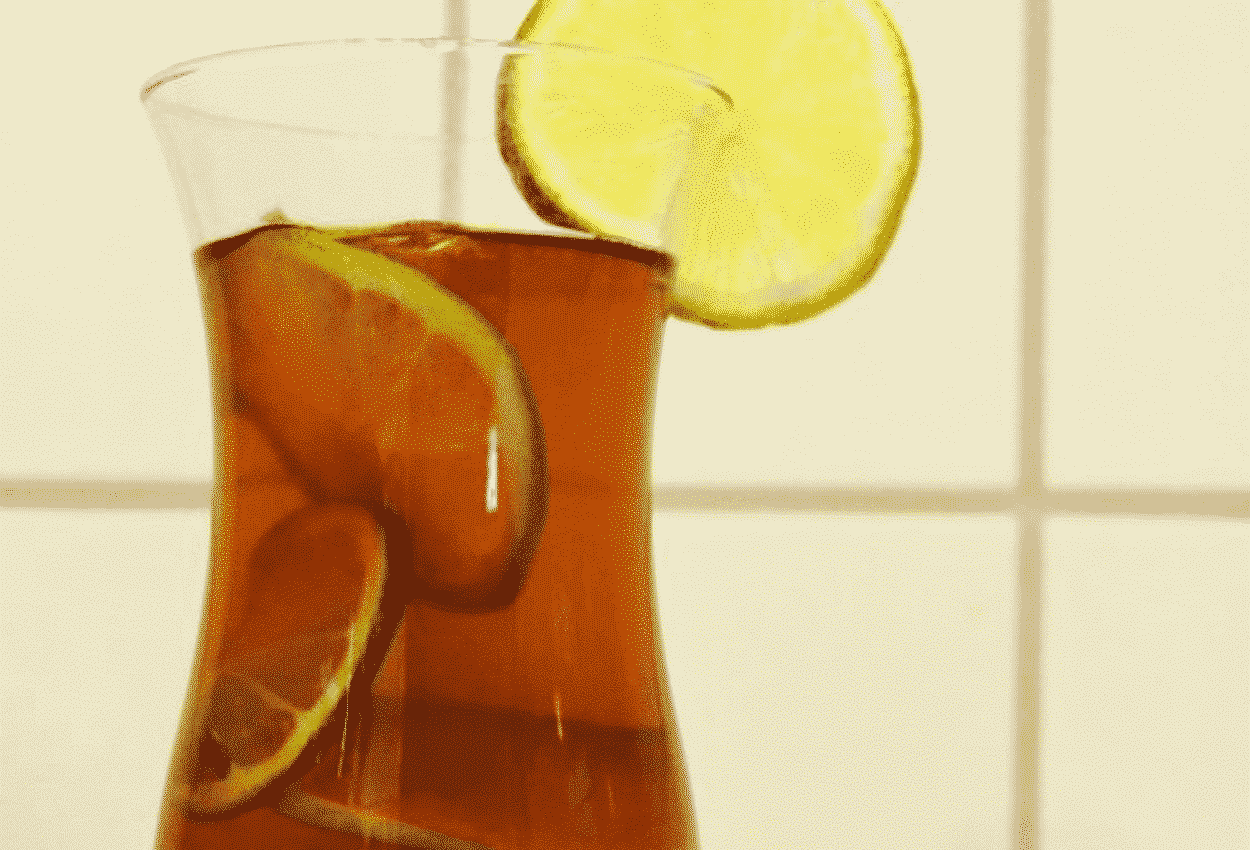 Chá mate com limão