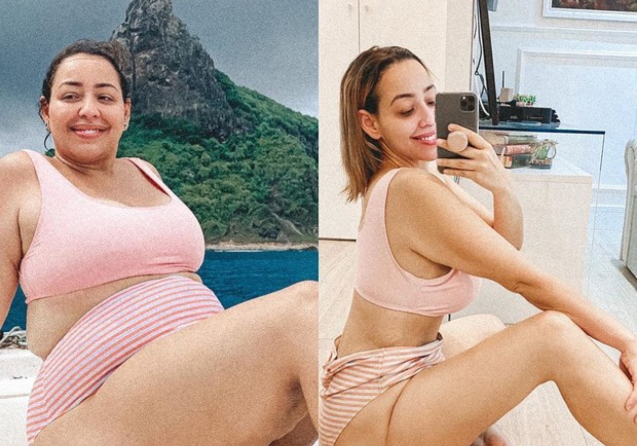 A blogueira Camila Monteiro perdeu mais de 80kg sem cirurgias e exercícios