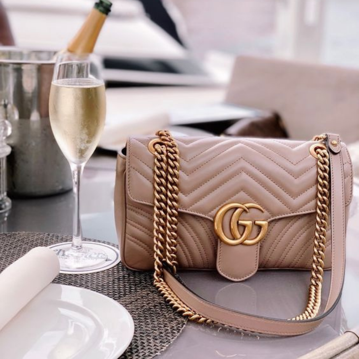 Uma bolsa original Gucci deve ter as duas letras "G" alinhadas