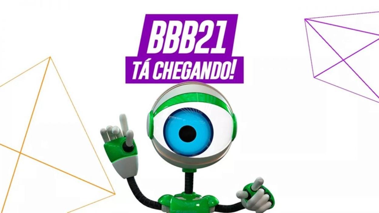 Imagem logo BBB 21 na Rede Globo