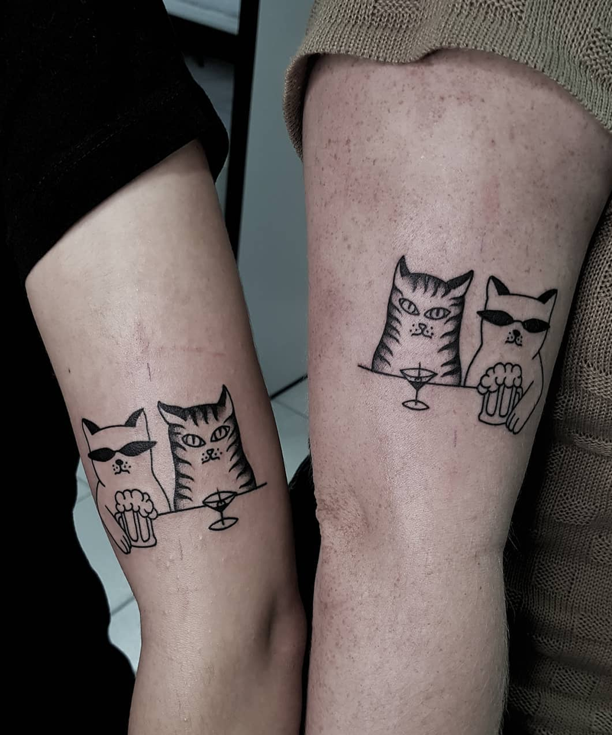 tatuagem de amigas descolada