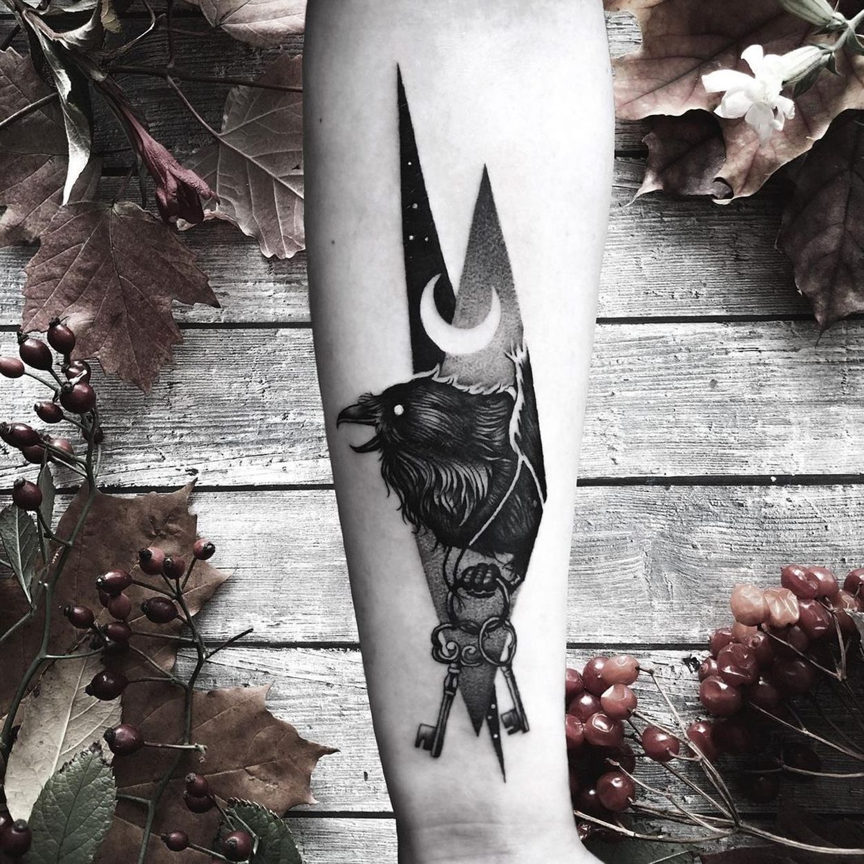 tatuagem de corvo 15