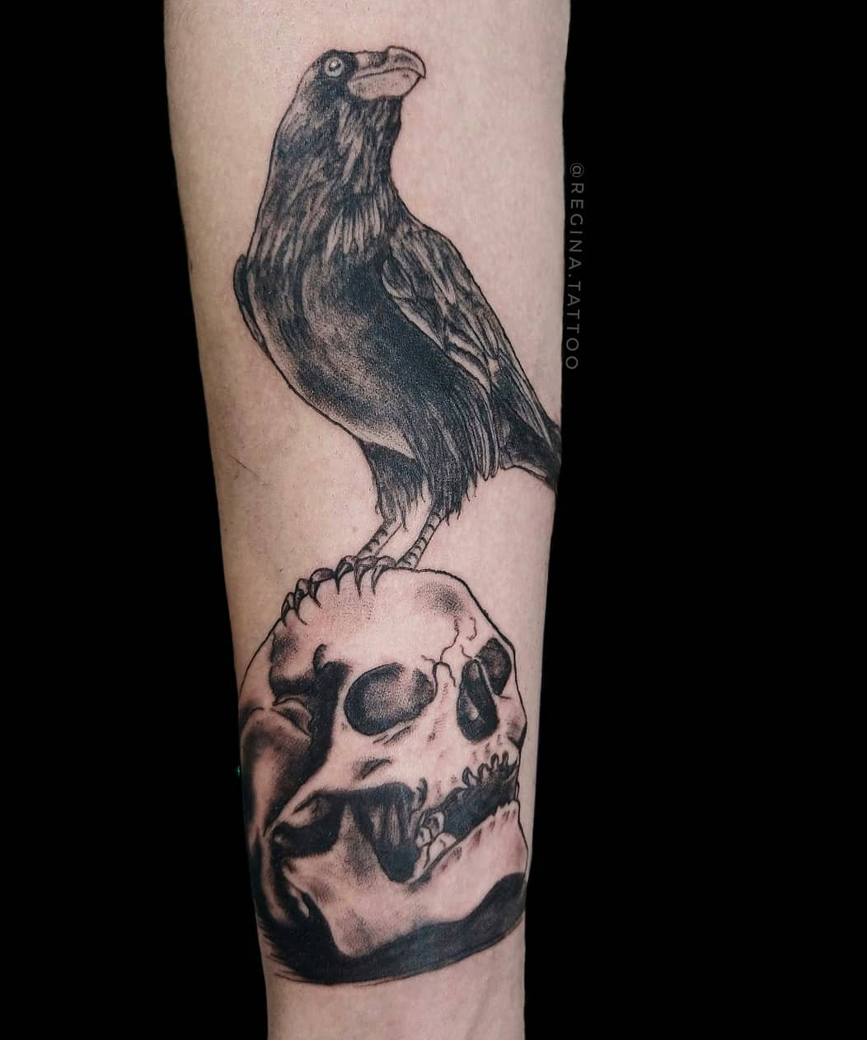 tatuagem de corvo 33