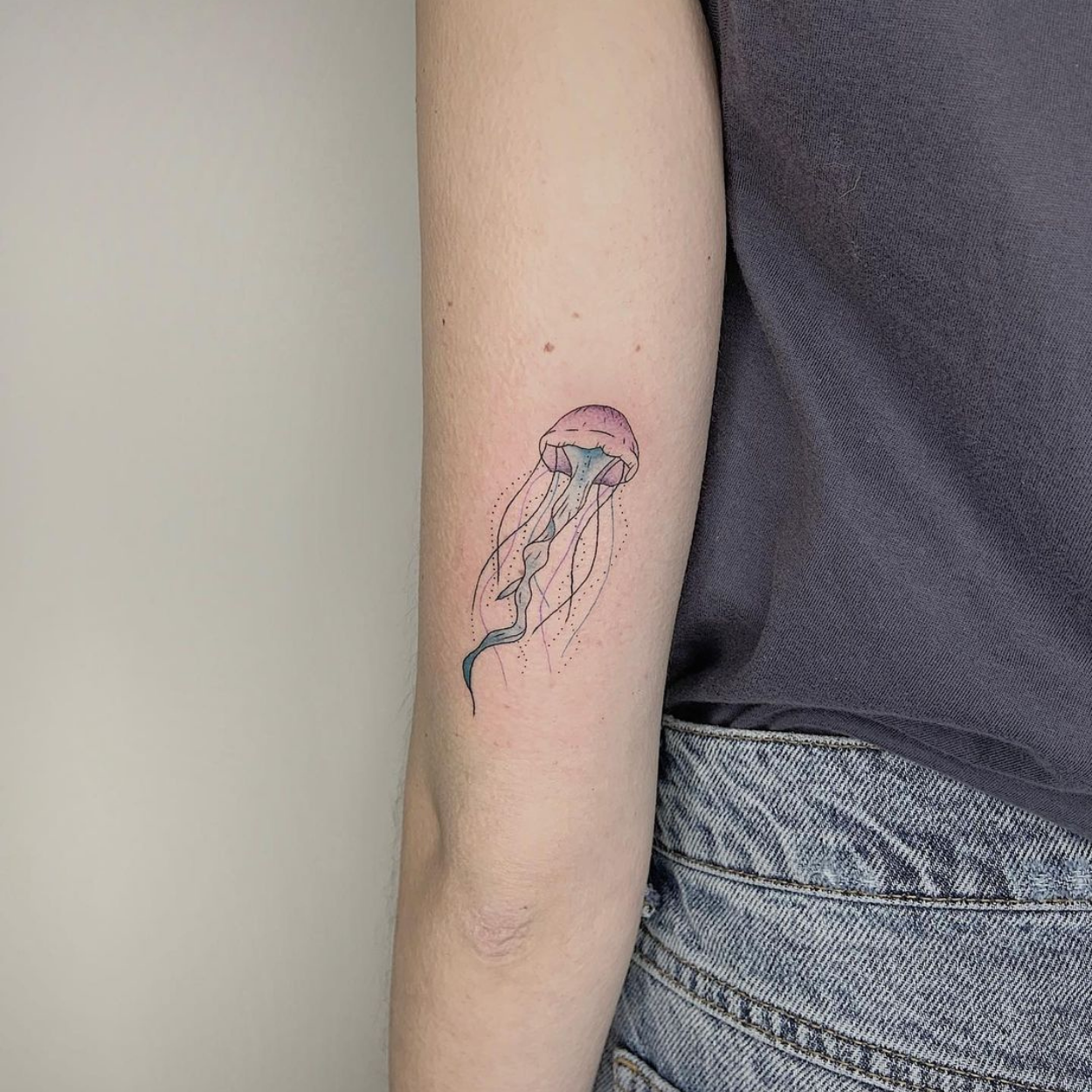 tatuagem de medusa do mar