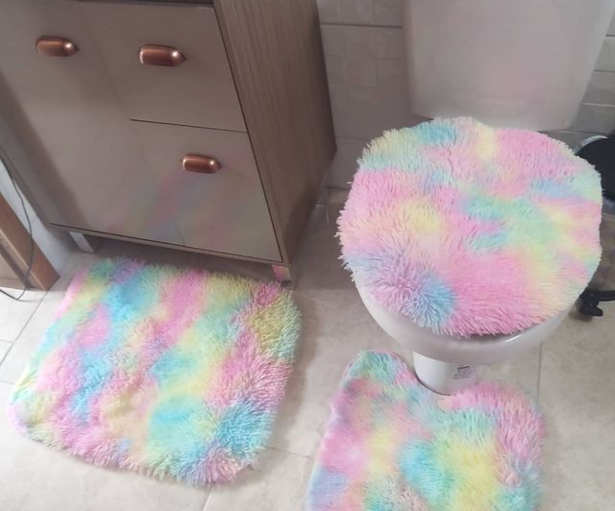 Decoração banheiro tie dye