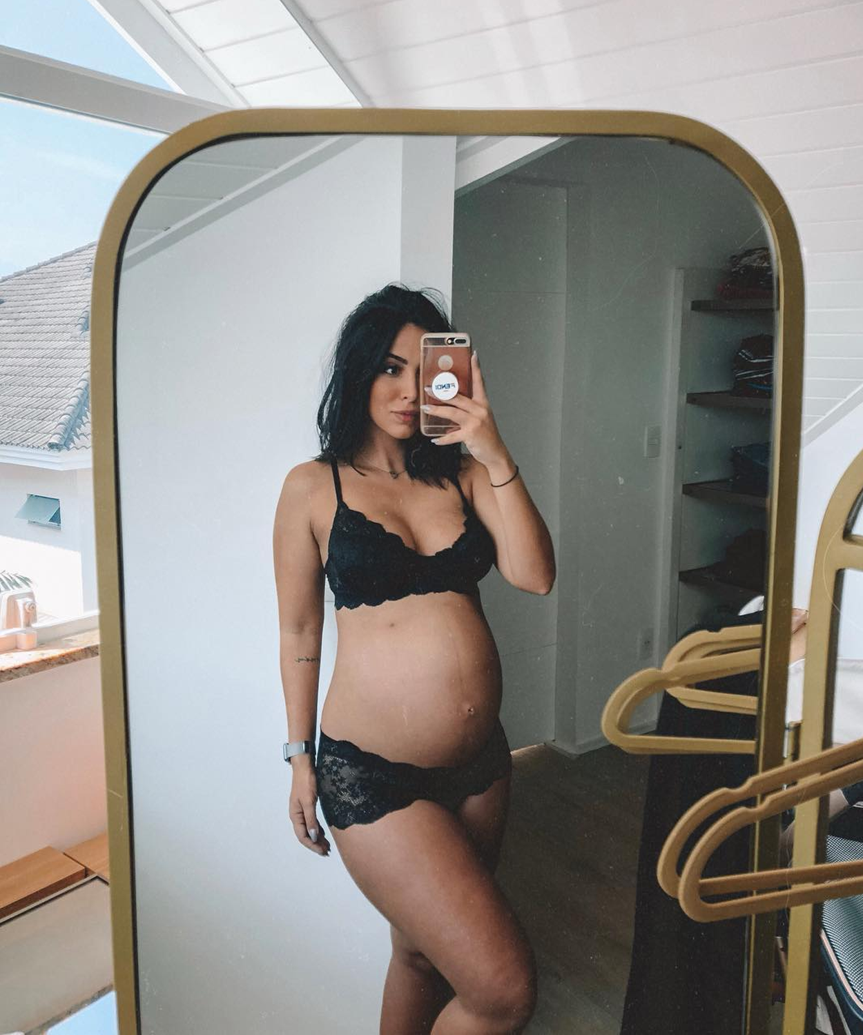 fotos tumblr de grávida no espelho