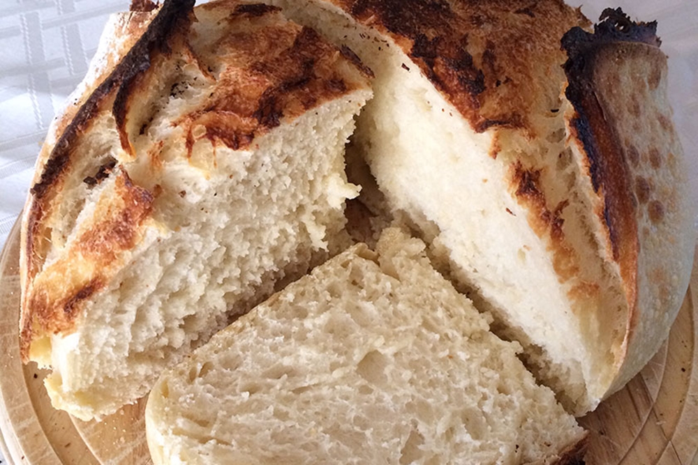 pão de fermentação natural
