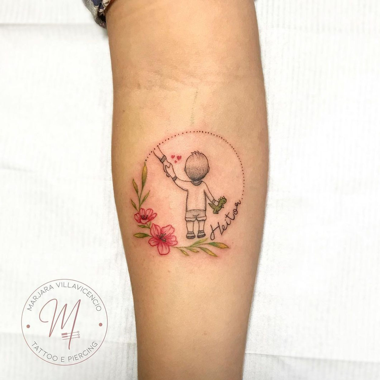 tatuagem para filho no braço