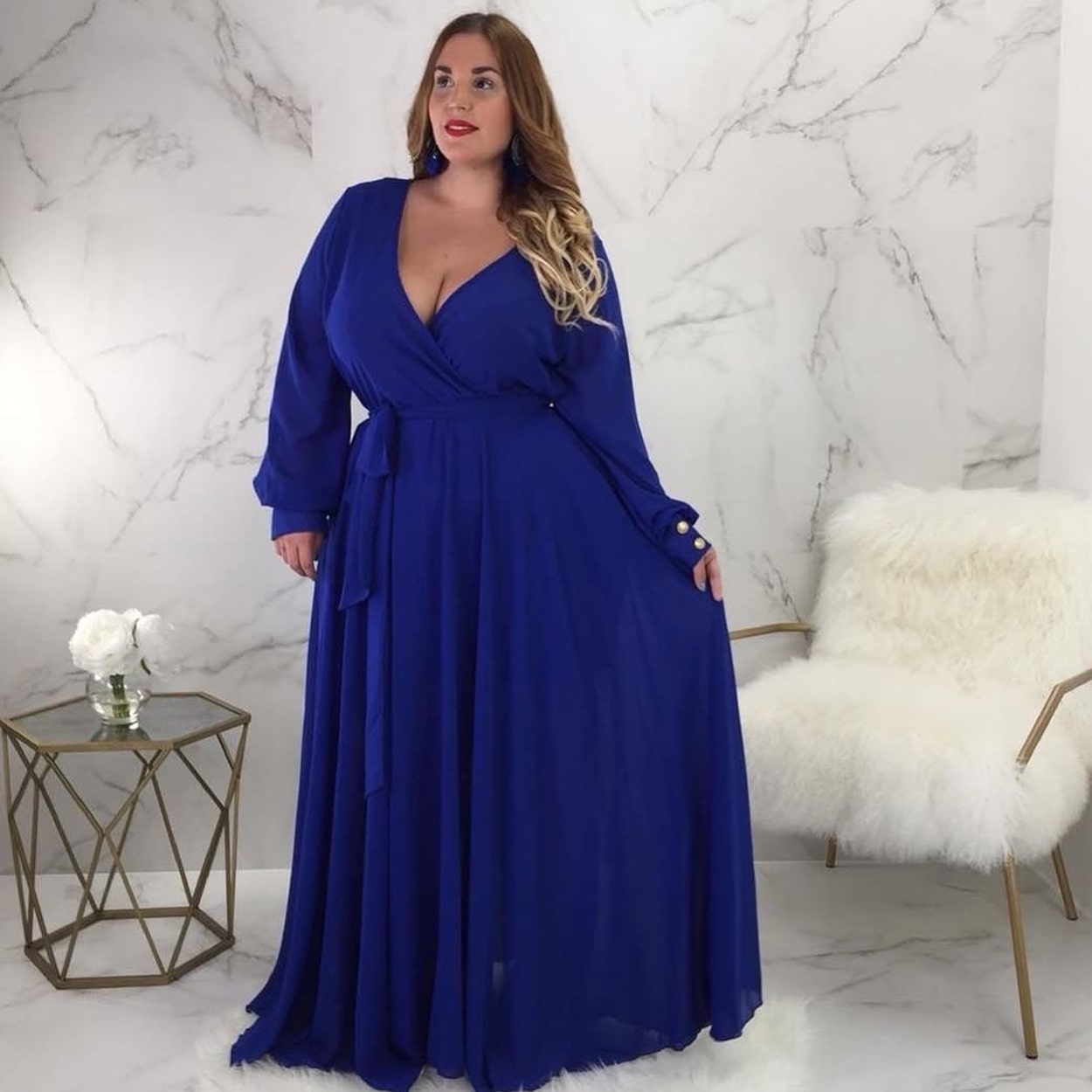 vestido de festa azul 22