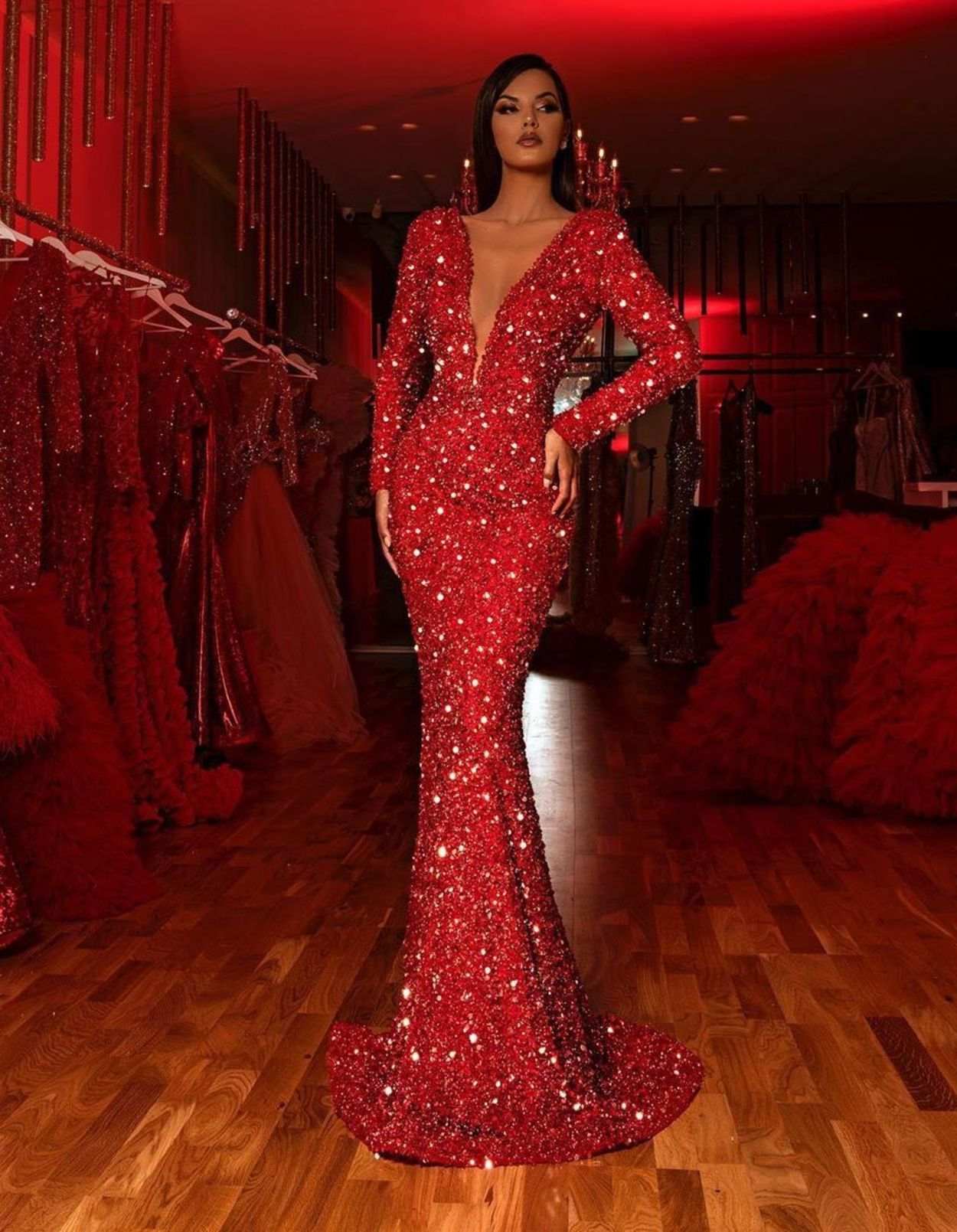 dicas e inspirações de vestido de formatura vermelho
