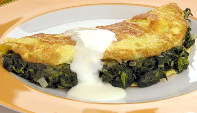 Omelete de espinafre