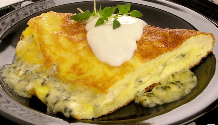 Omelete de gorgonzola