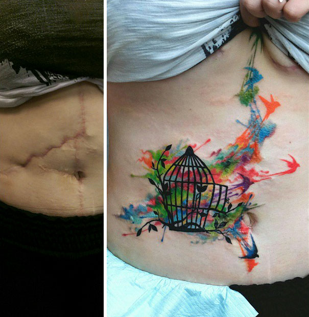 tatuagem para cobrir cicatriz 5