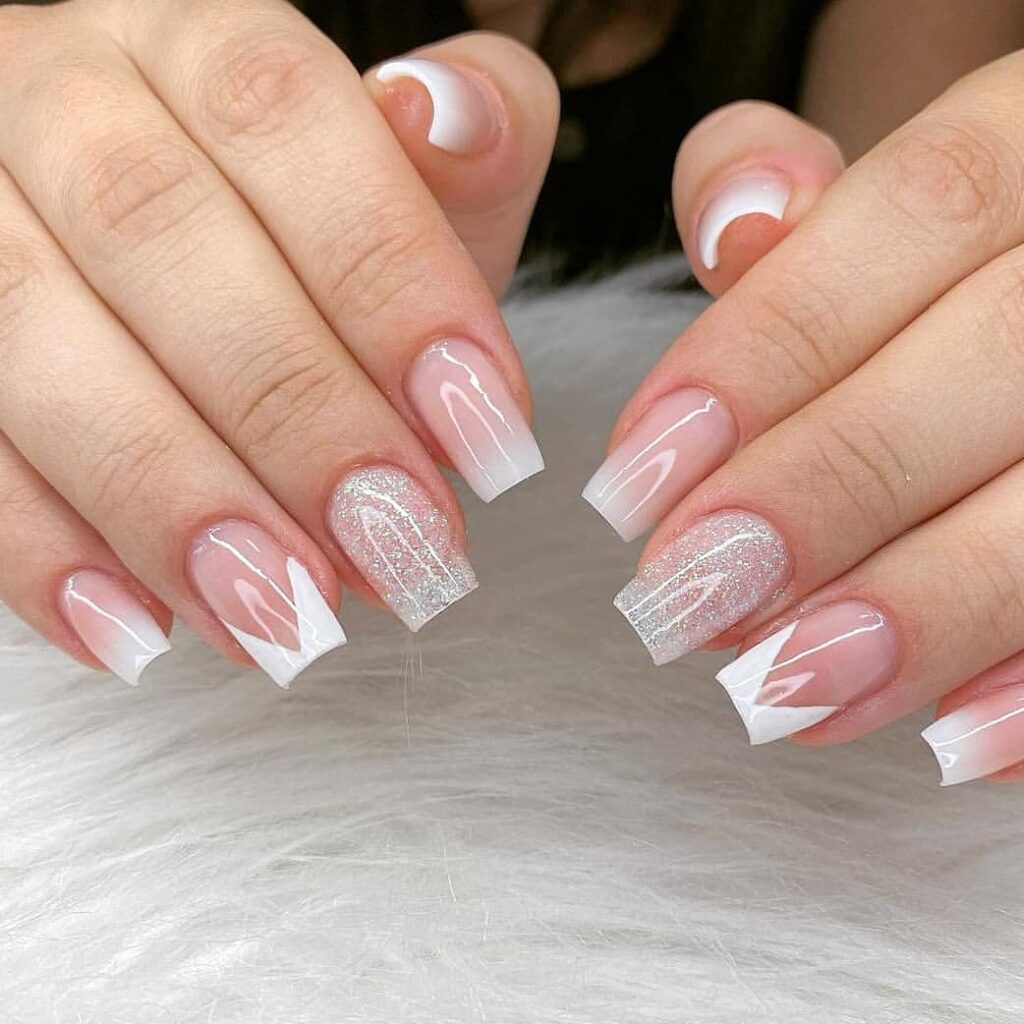 Unha de cristal inspirações da tendência de nail art