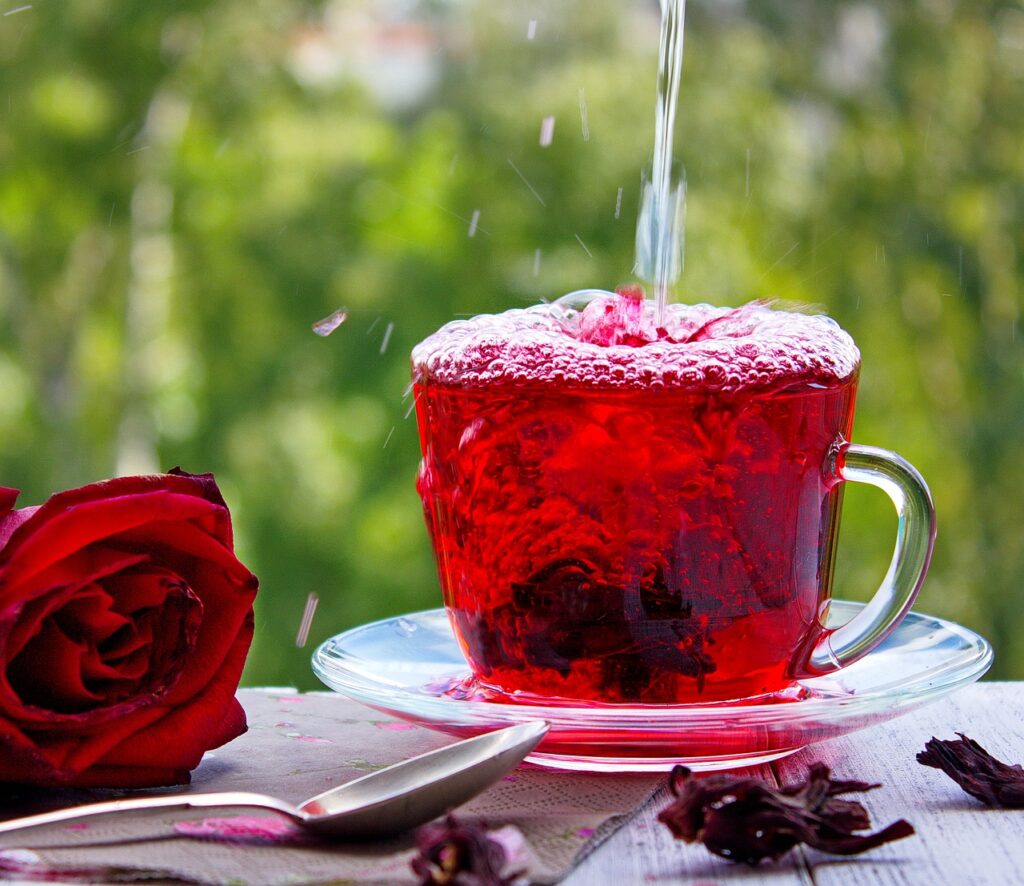 Chá de hibisco para emagrecer