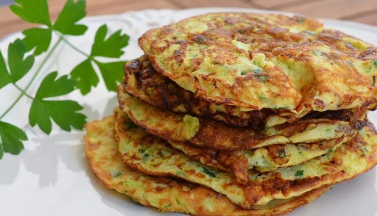 Panquecas de abobrinha (vegetariana)