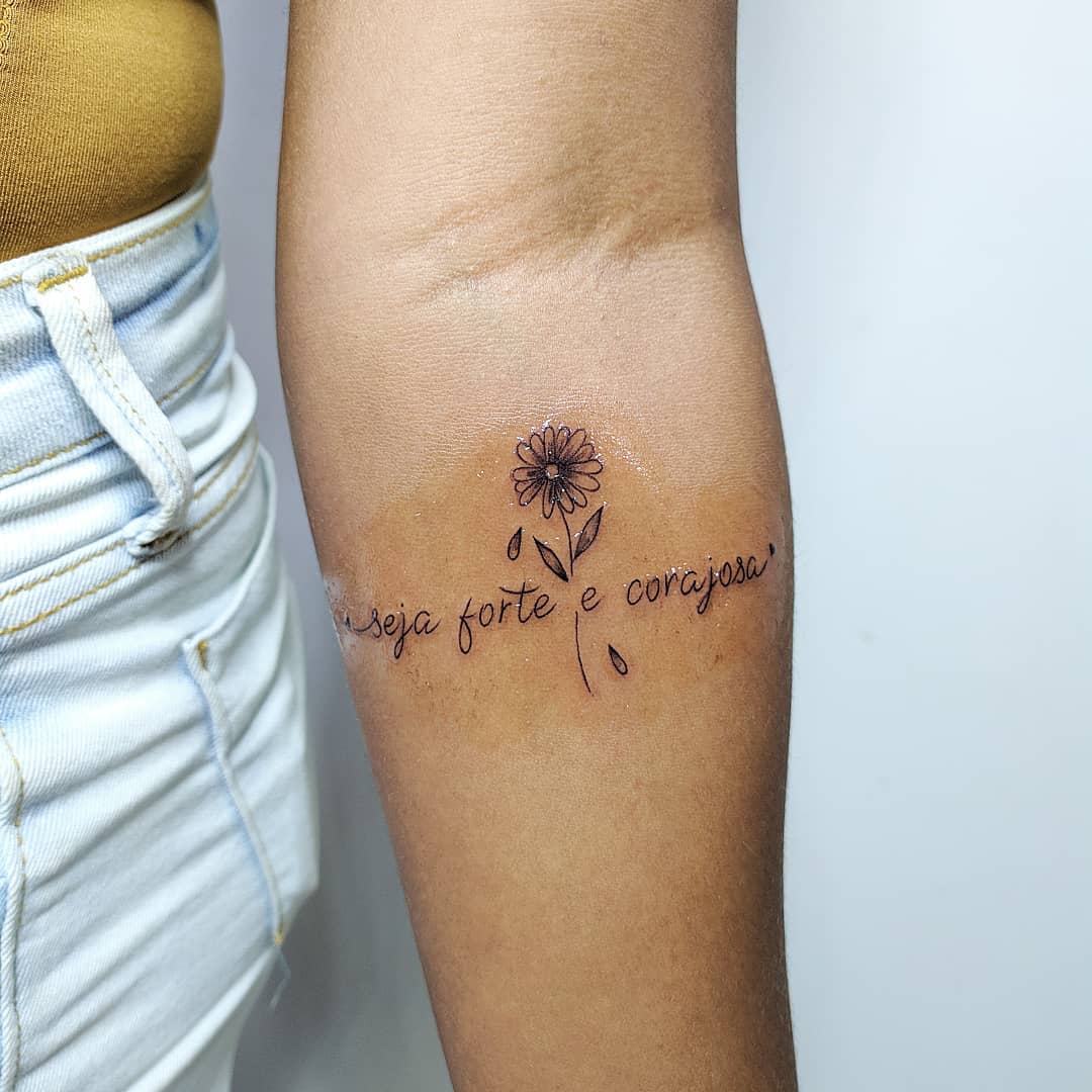 Seja forte e corajosa tatuagem 18