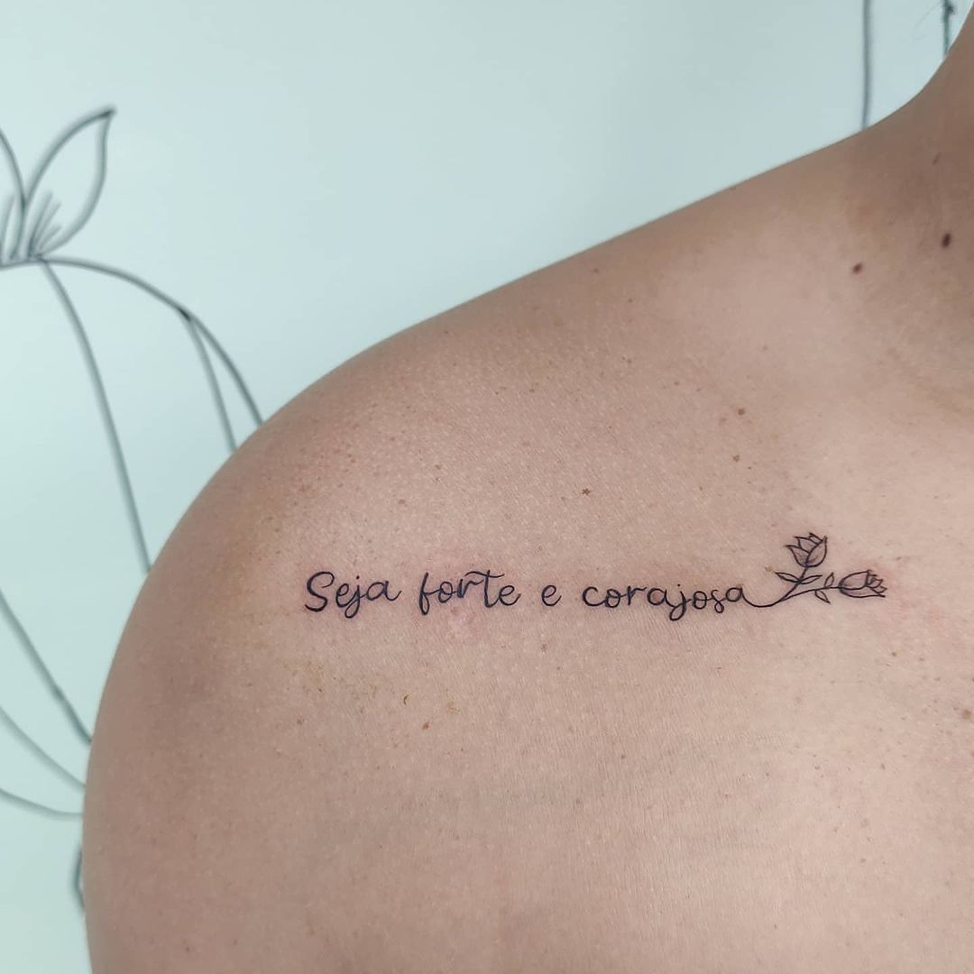 Seja forte e corajosa tatuagem 19