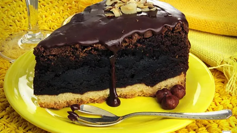 Torta-brownie de avelã