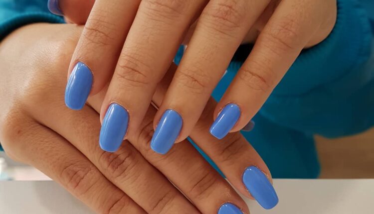 unhas decoradas azul 10