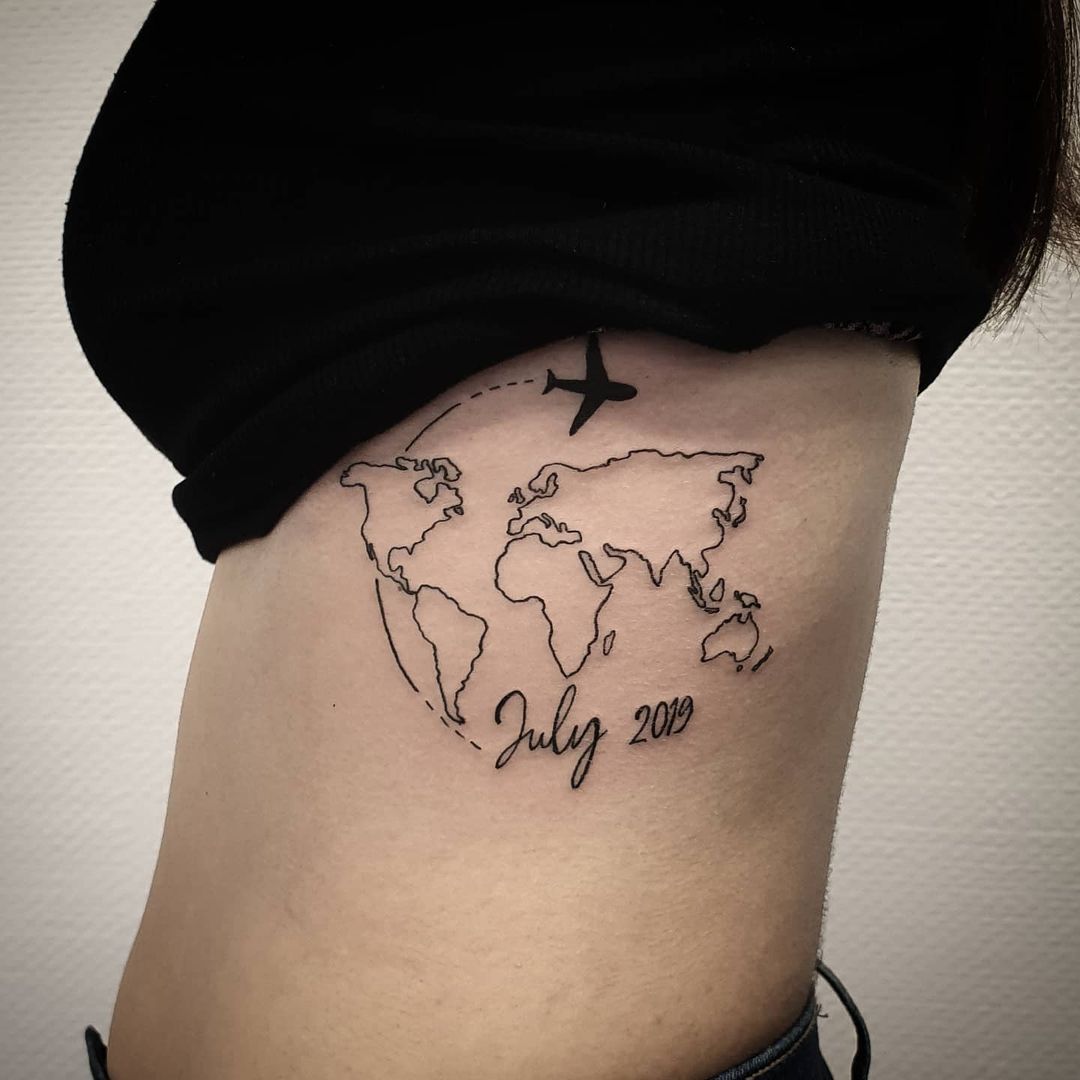 Tatuagem para quem ama viajar 11