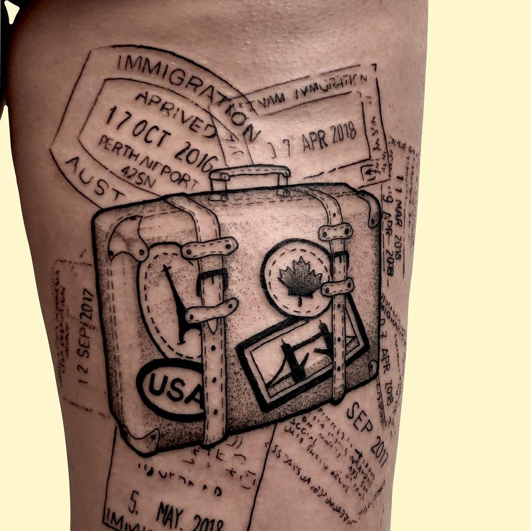 Tatuagem para quem ama viajar 28