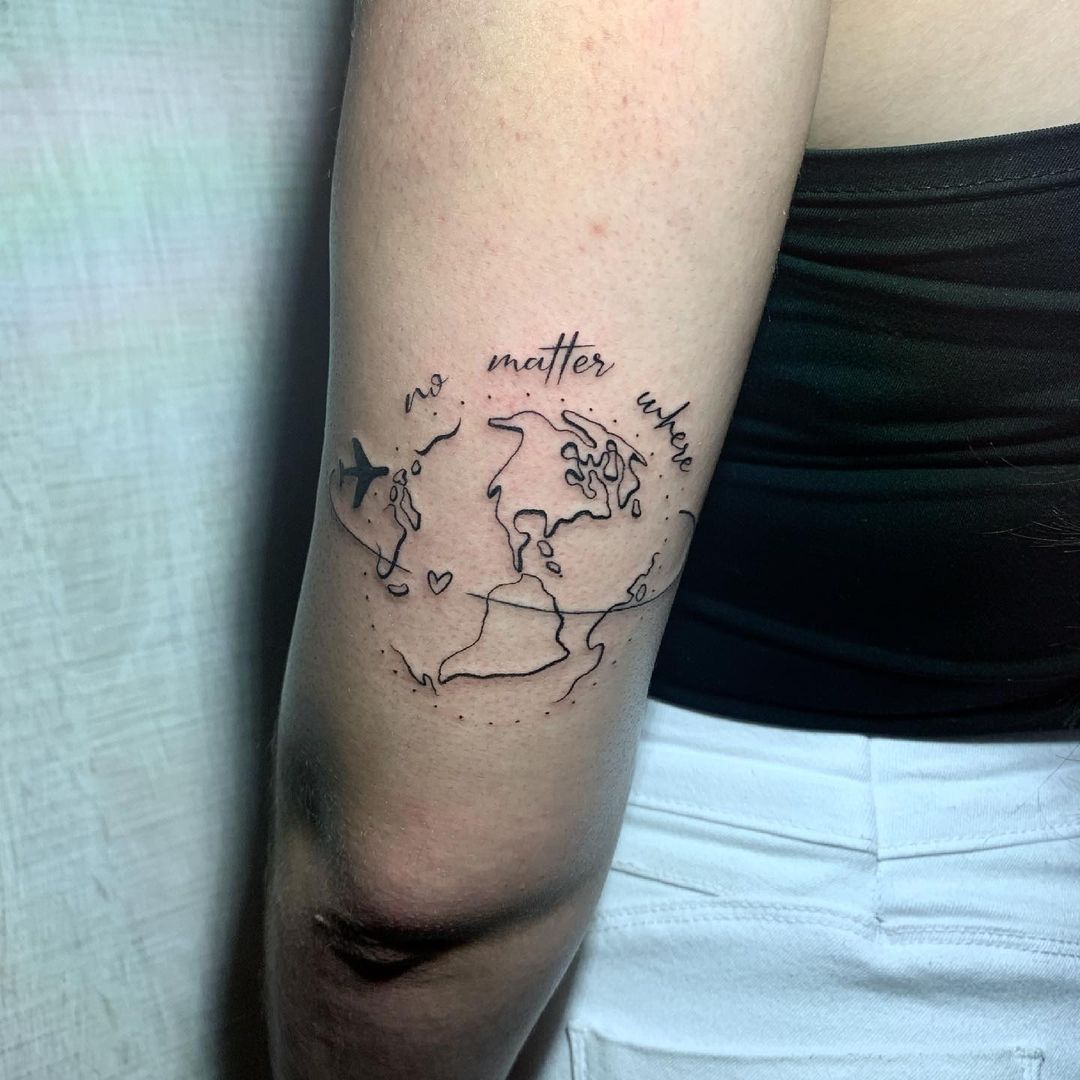Tatuagem para quem ama viajar 7