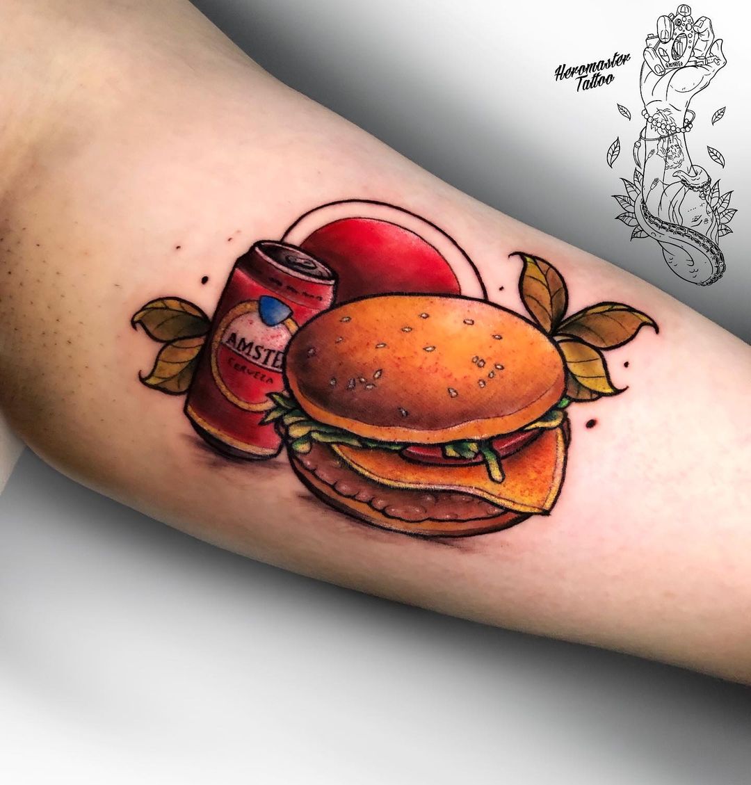 tatuagem para quem ama comida 6