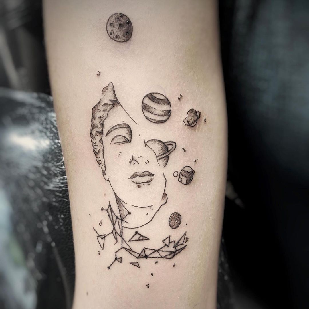 tatuagem de universo 3